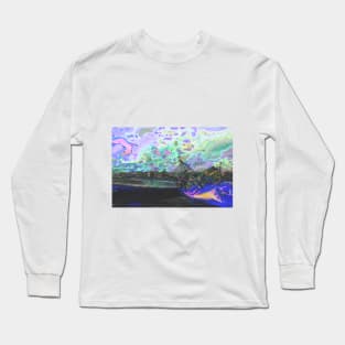 Bay with shipwreck in Galway in Ireland Long Sleeve T-Shirt